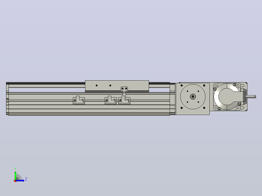 MT136BT半封闭皮带滑台[MT136BT.L100.100.R.M40.C3]左视图