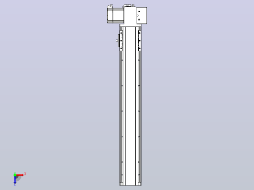 皮带直线轴半封闭可选导轨TPA-HNB-85D-90-L450-LP-Y-P20-N3俯视缩略图