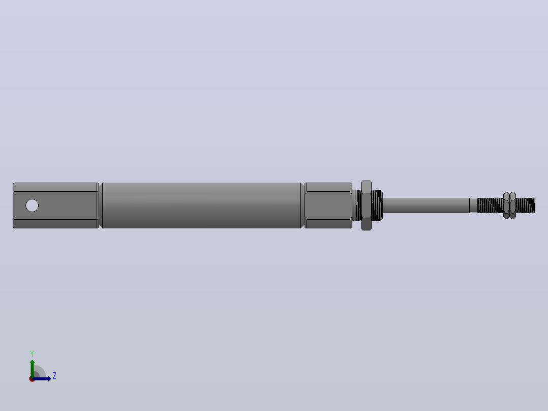 标准型气缸（双作用）HCJ2系列[HCJ2B10-30A-H7A1S]左视图