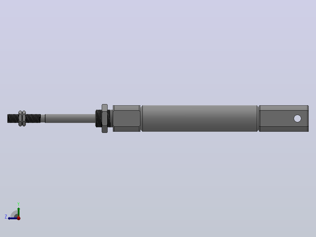 标准型气缸（双作用）HCJ2系列[HCJ2B10-30A-H7A1S]右视图
