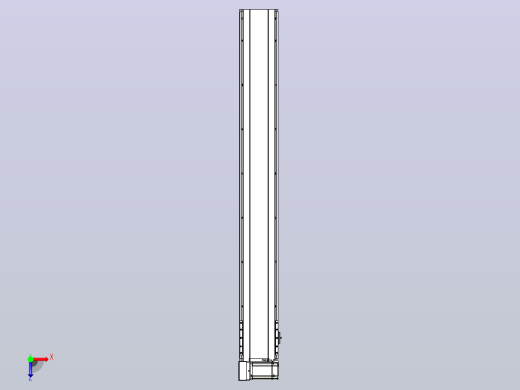 皮带直线轴半封闭可选导轨TPA-HNB-175D-140-L1300-LU-C-P75-N3俯视缩略图