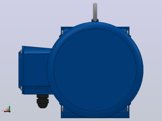 K67底脚轴伸式安装螺旋锥齿轮减速机K67-Y4-4P-10.42-M1-0°-A后视缩略图