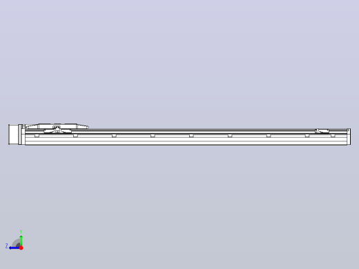 滚珠丝杠直线轴内置导轨TPA-GCR-150-2010C-L1000-MR-M75-N3右视缩略图
