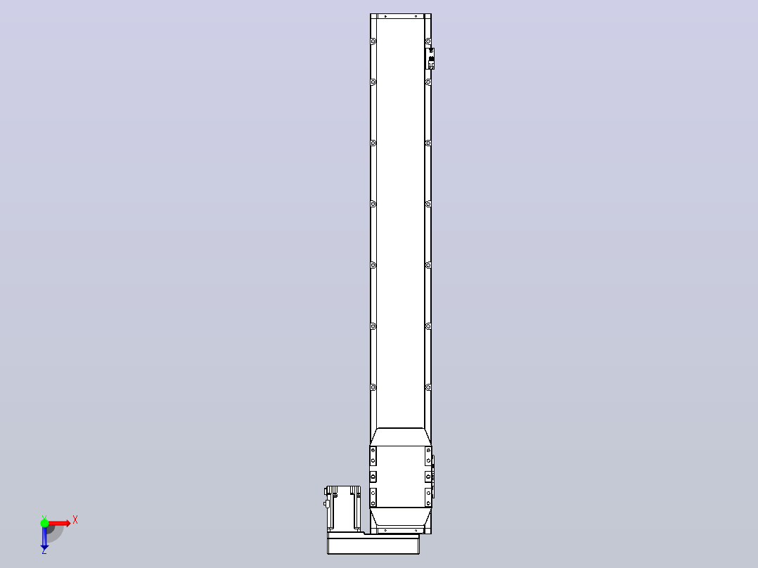 滚珠丝杠直线轴内置导轨TPA-GCR-150-2010C-L1000-MR-M75-N3俯视图