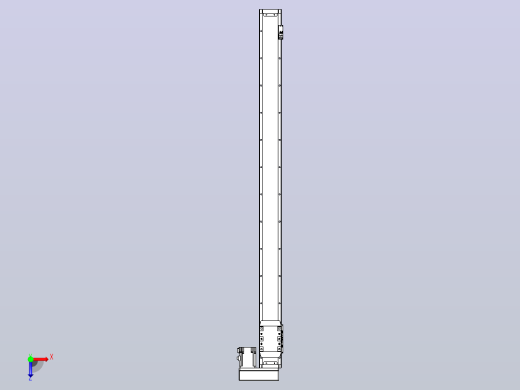 滚珠丝杠直线轴内置导轨TPA-GCR-80-1610C-L1100-MR-M20-N3俯视缩略图