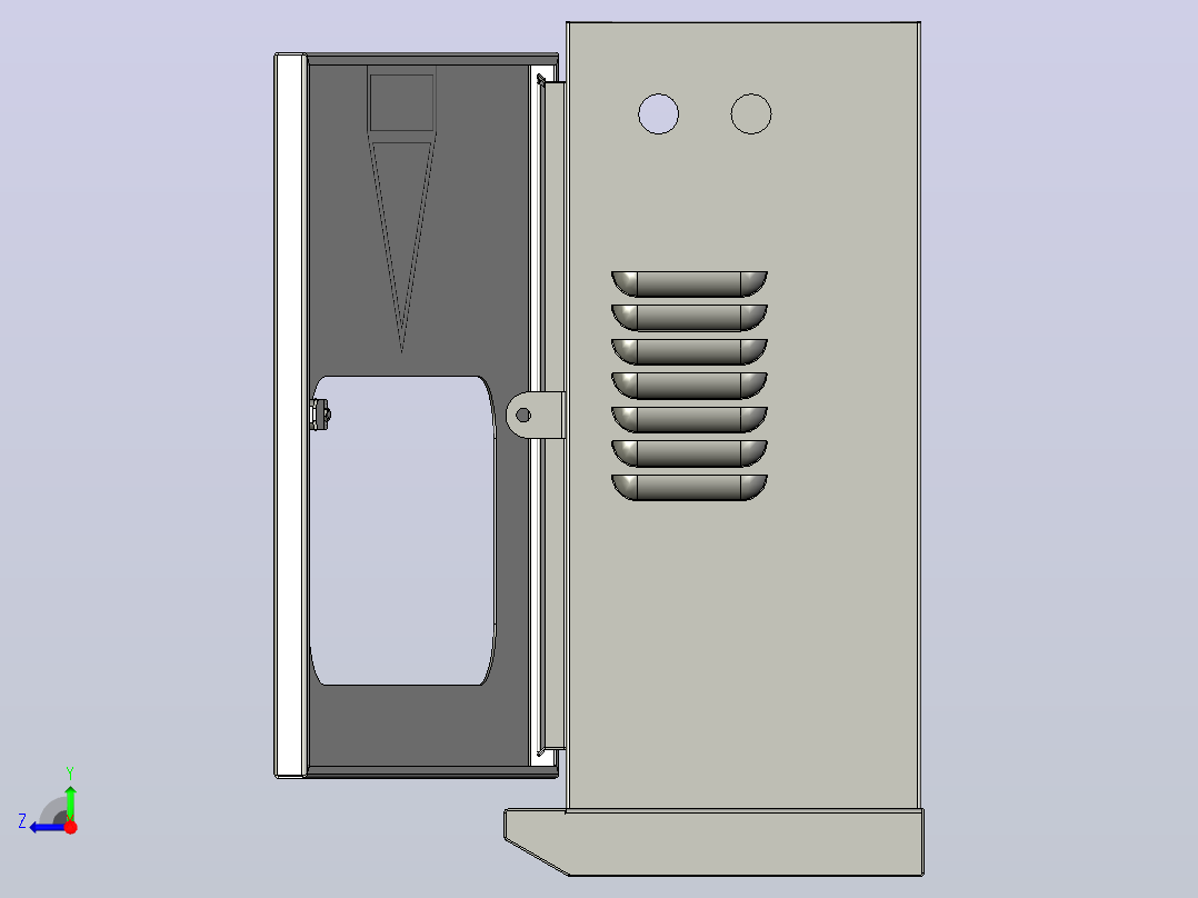 不锈钢变压器计量箱（200KVA）[不锈钢变压器计量箱(200KVA)]右视图