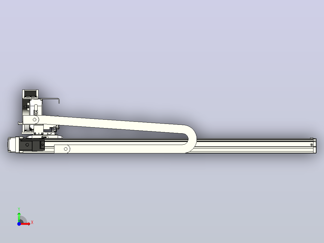 XYGT210-A1-800-300-M-C-0001负载2-5KG XY丝杆模组 内嵌式 XYGT210-A1 替换TOYO直线模组前视图