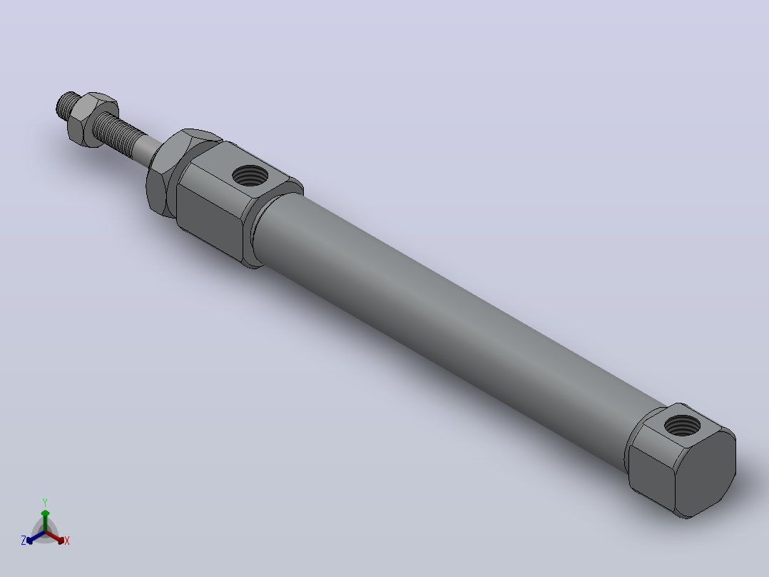 PBDA系列笔型气缸小金井型[PBDA10X55-A]主视图