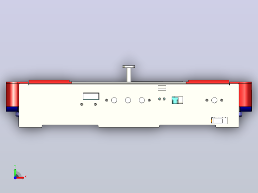 储用穿梭agv小车 自动搬运小车3D设计前视缩略图