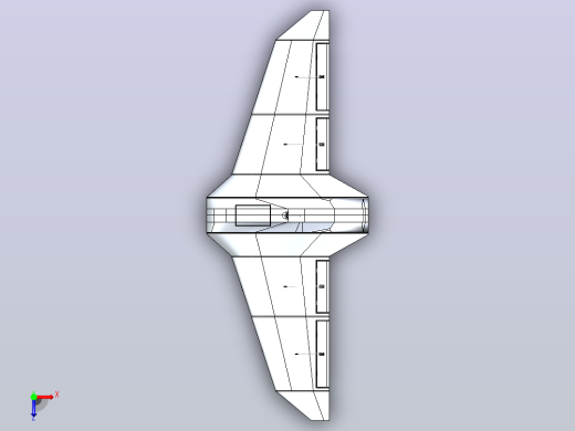 GZ-500 UAV无人机简易3D模型俯视缩略图