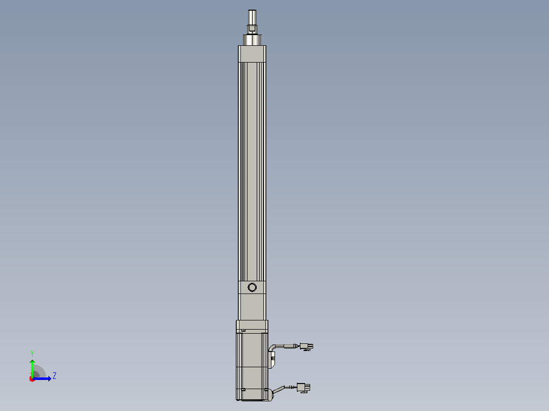 轻载电动缸TPA-ESR40-1210C-L300-M-TC-W-P40-C3左视图