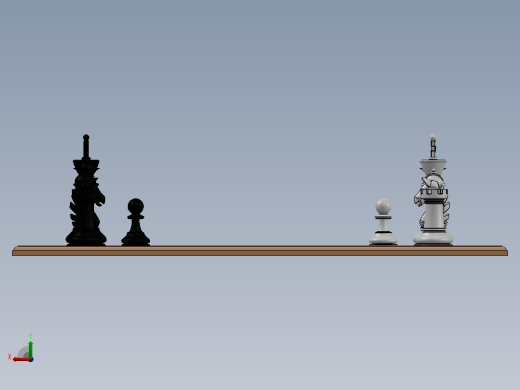 国际象棋和棋盘后视缩略图