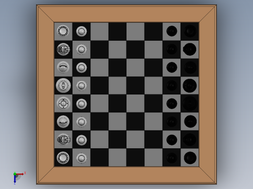 国际象棋和棋盘俯视缩略图