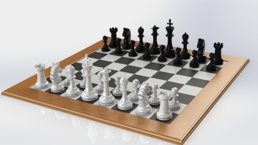 国际象棋和棋盘缩略图