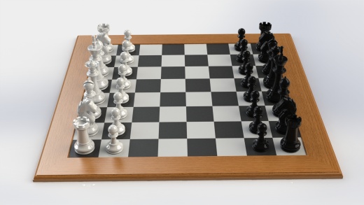 国际象棋和棋盘缩略图