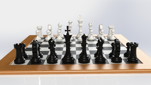 国际象棋和棋盘缩略图
