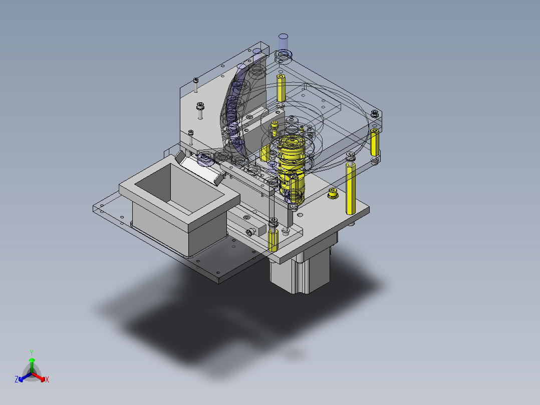 托盘回收机构正等轴测图