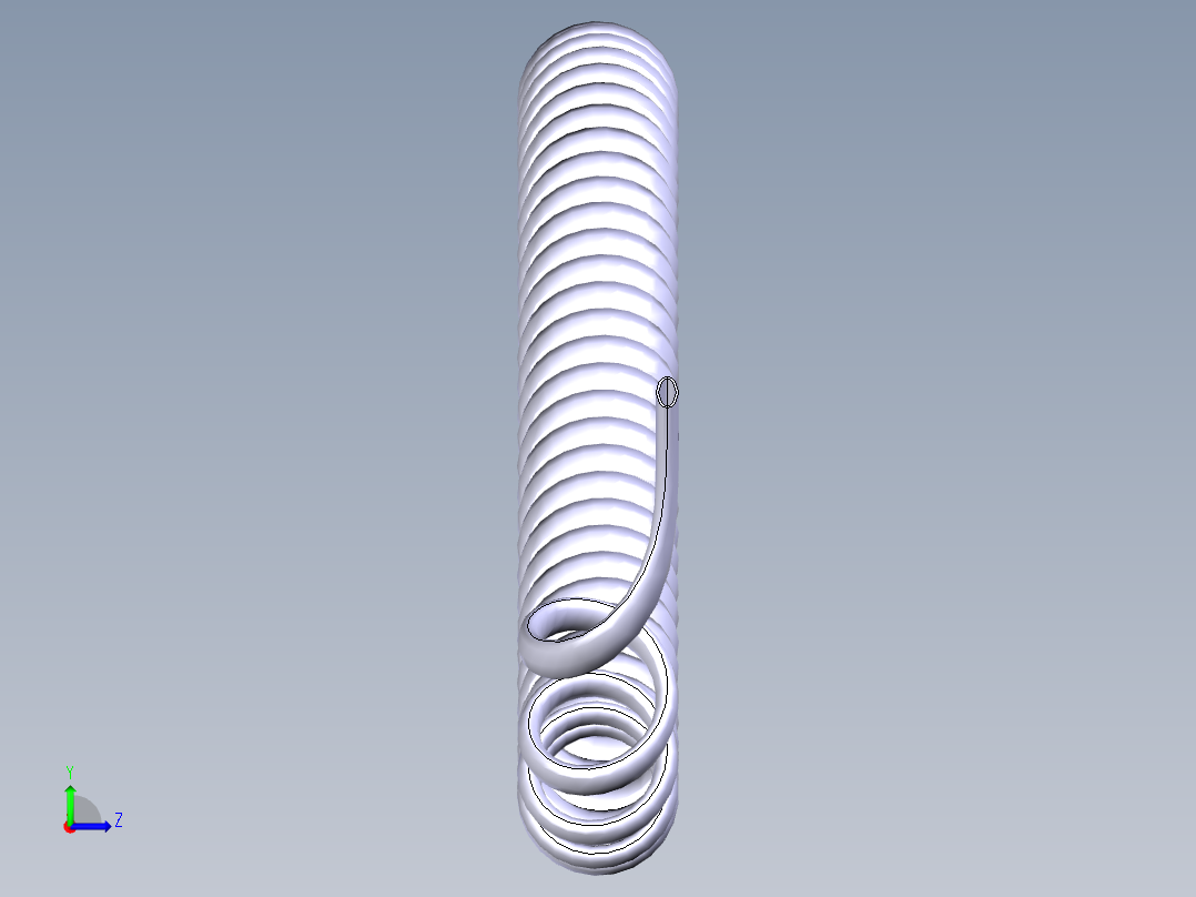 弹簧线左视图