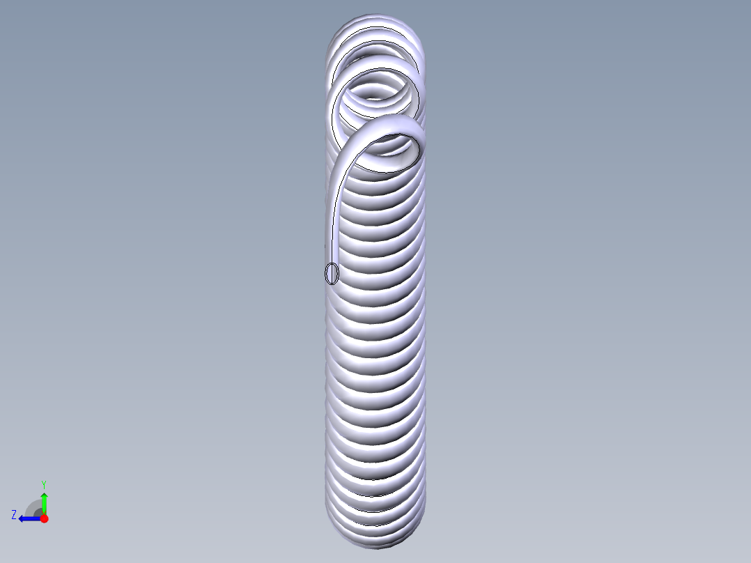 弹簧线右视图