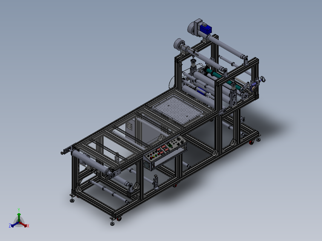 WT-700贴合机正等轴测图