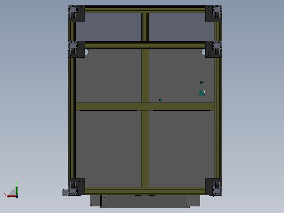 两轴研磨机sw后视图