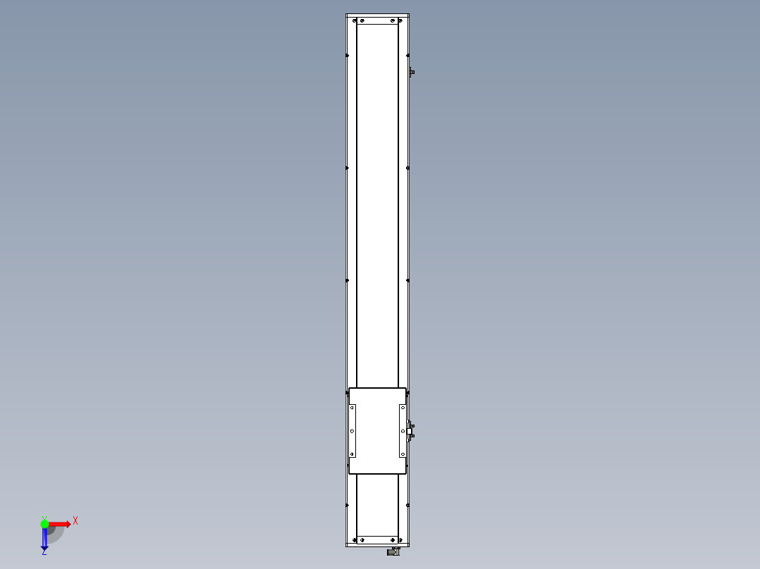 Toyo东佑达直线模组-ECH17-950-M-400W+煞車俯视图