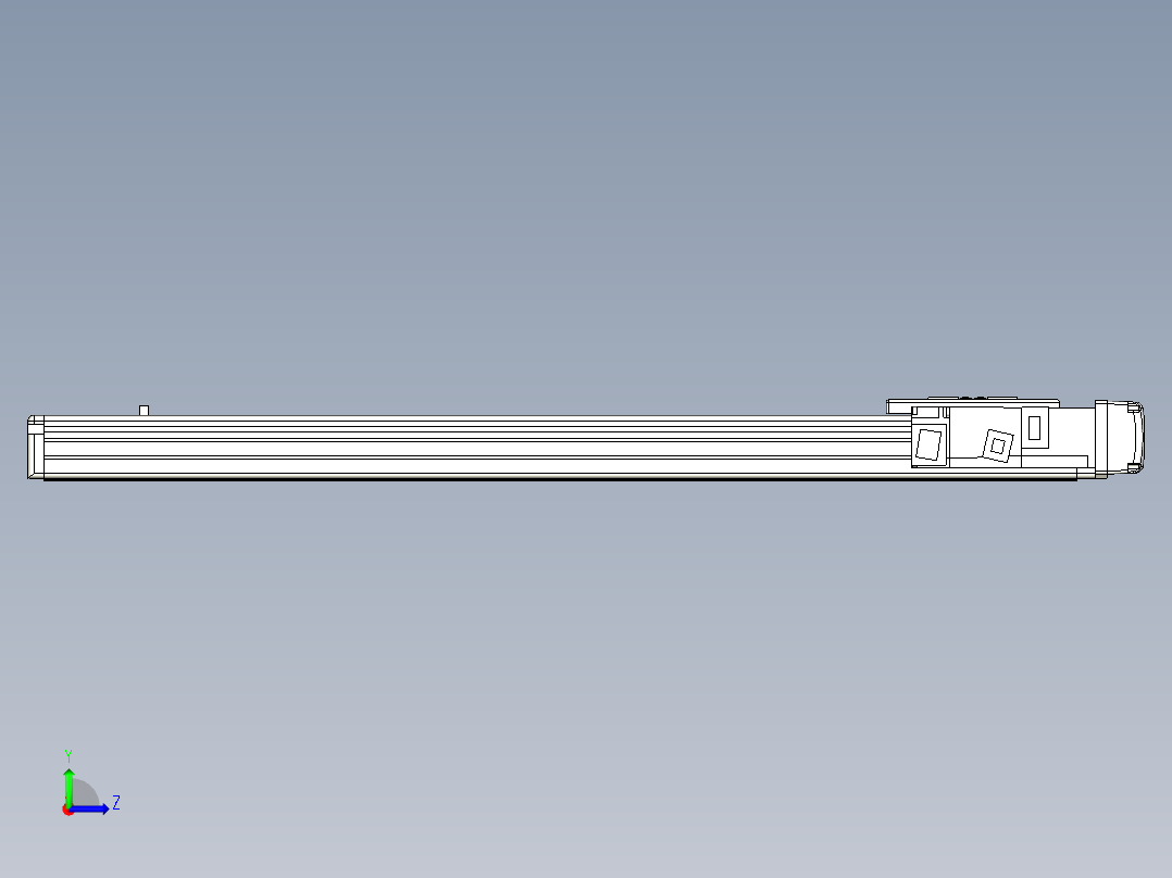 Toyo东佑达直线模组-ETH6M-BR-550-M10B左视图