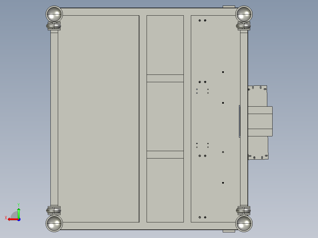 自动上料机构后视图