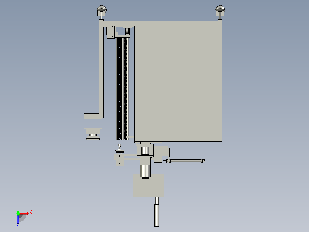 自动上料机构俯视图