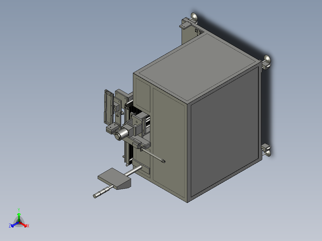 自动上料机构正等轴测图