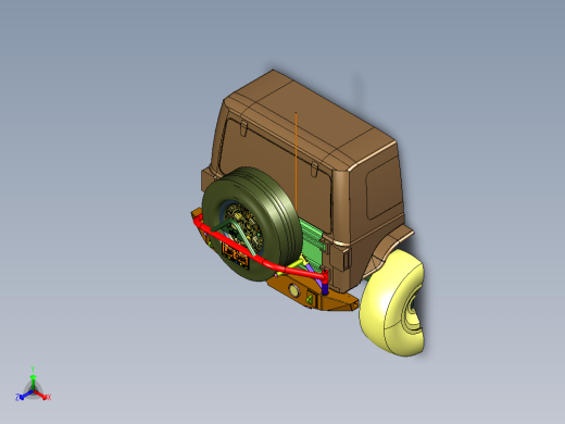 吉普后备胎支架