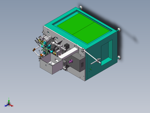 日系六头全自动音圈绕线机正等轴测缩略图