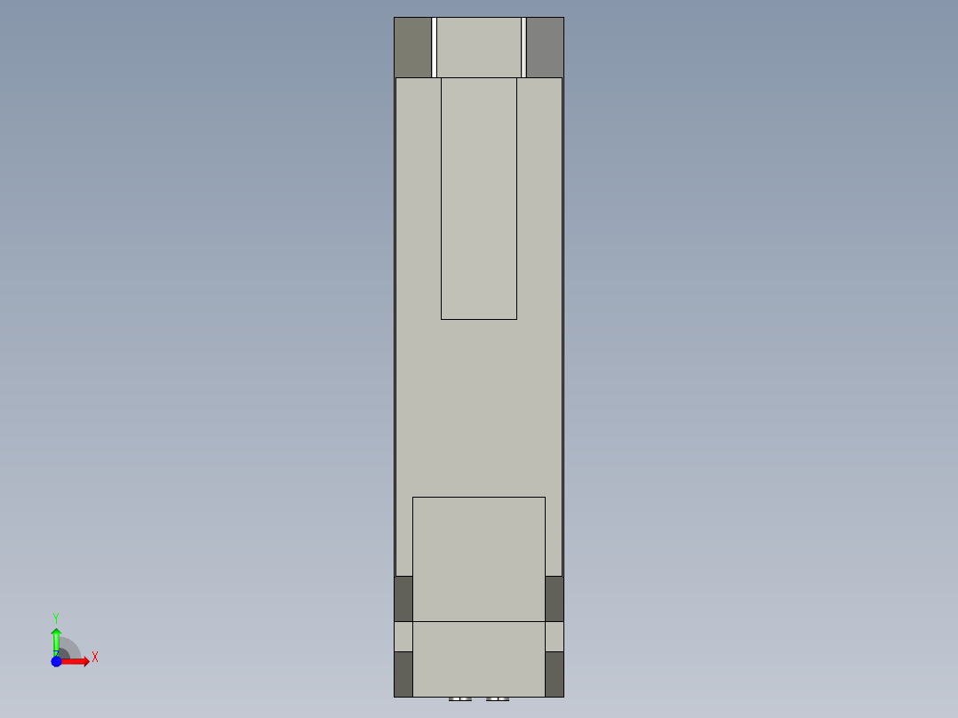 基恩士PS-26_kc图纸模型前视图