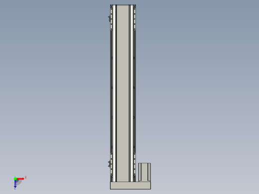 直线模组LHA170-S950-L设计图纸俯视缩略图