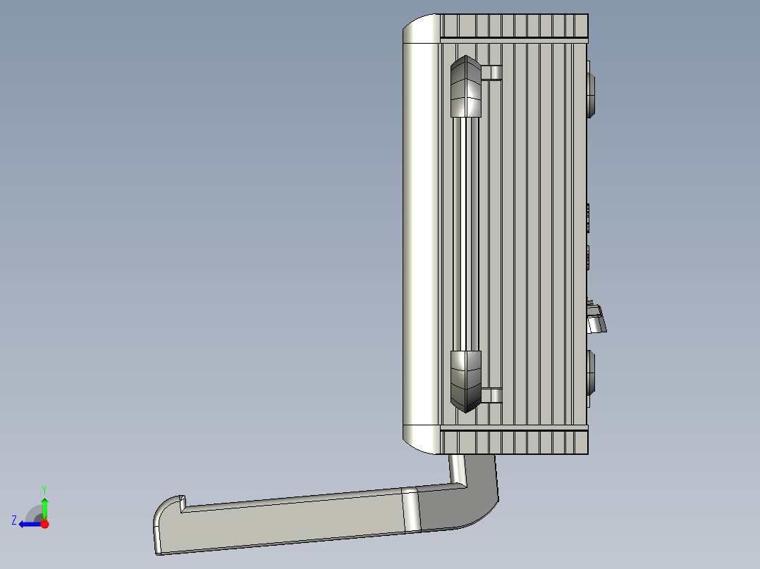 悬臂控制操控箱键盘支架-L1-顶座-固定底座-200右视图