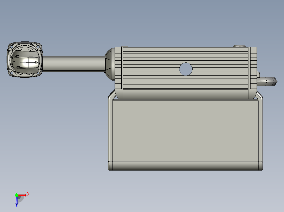 悬臂控制操控箱键盘支架-L1-顶座-固定底座-200俯视图