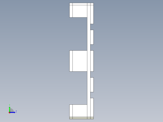 托盘 设计模型 (8)左视缩略图