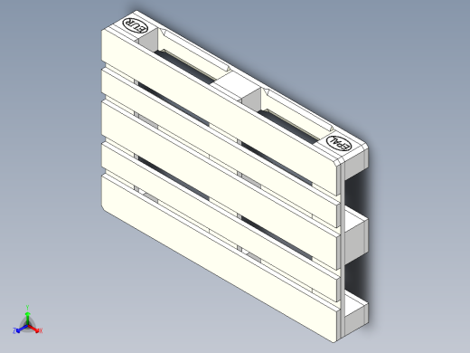 托盘 设计模型 (8)正等轴测缩略图