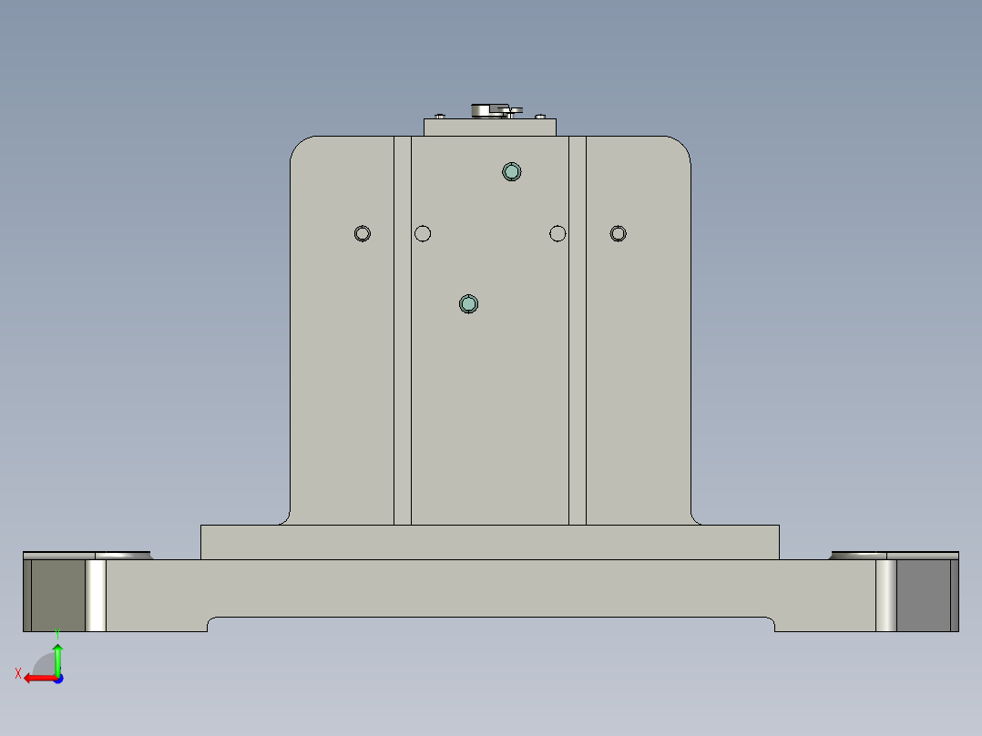 831001后托架加工工艺及钻φ6和M6夹具设计【含三维proe】后视图
