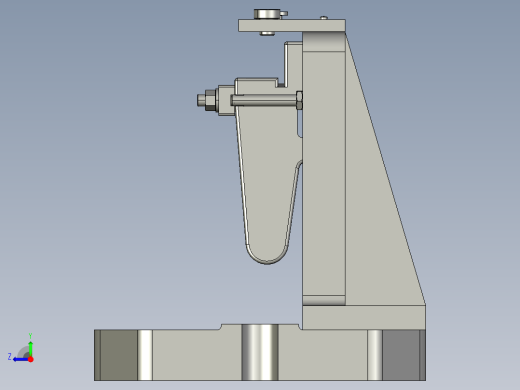 831001后托架加工工艺及钻φ6和M6夹具设计【含三维proe】右视缩略图