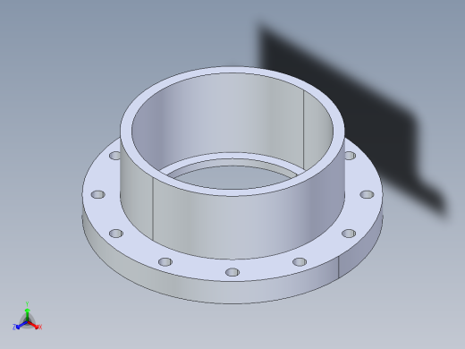 CPVC管件26-Sch80_Flange Vanstone_SOC_9854-120_12in正等轴测缩略图