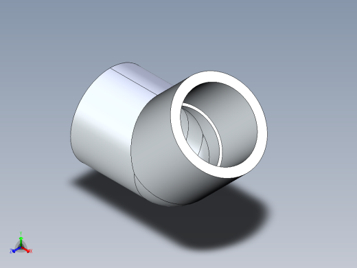 聚氯乙烯配件08-Sch80_45Elbow_SxS_817-012 _1.25in