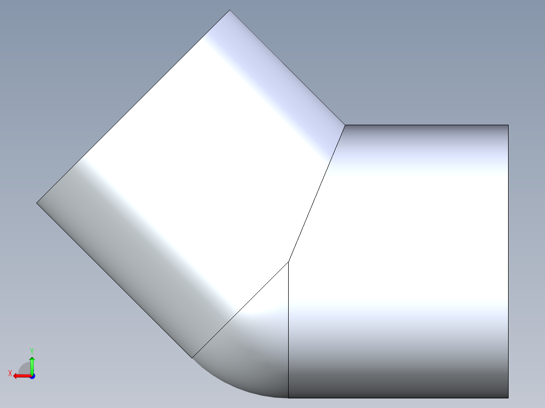 聚氯乙烯配件08-Sch80_45Elbow_SxS_817-012 _1.25in后视图