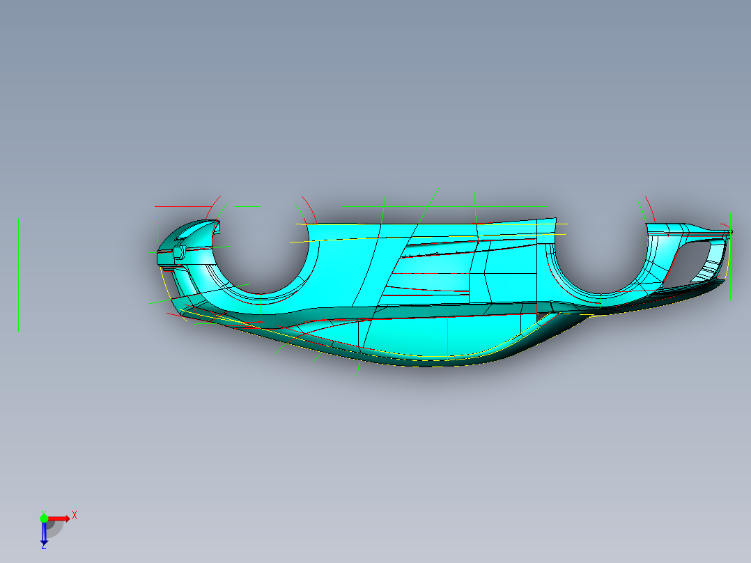 汽车车身 (77)俯视图