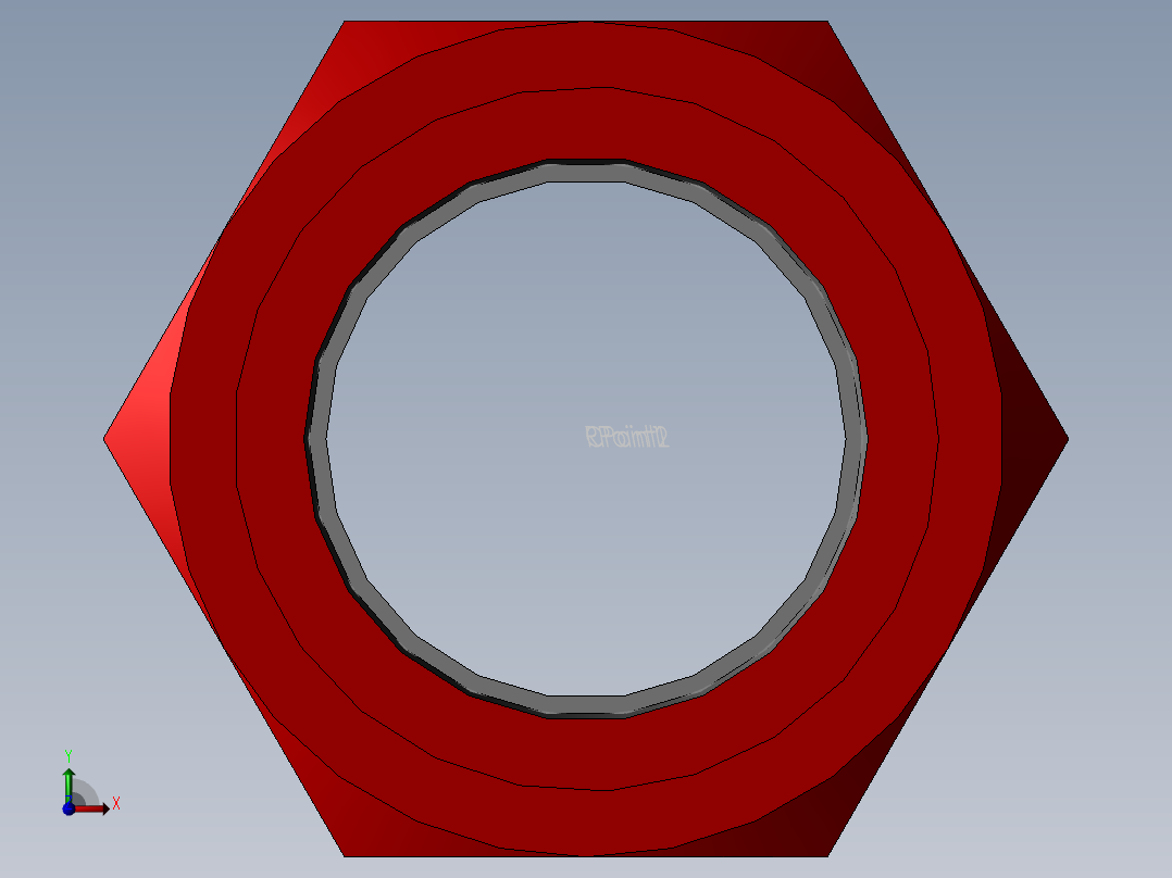 threaded union前视图