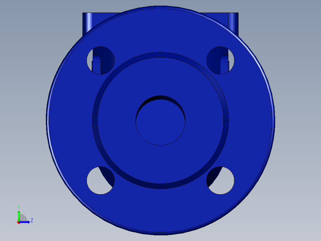 阀门模型-BOA_H_R_Straight_Body_DN25_PN16左视图
