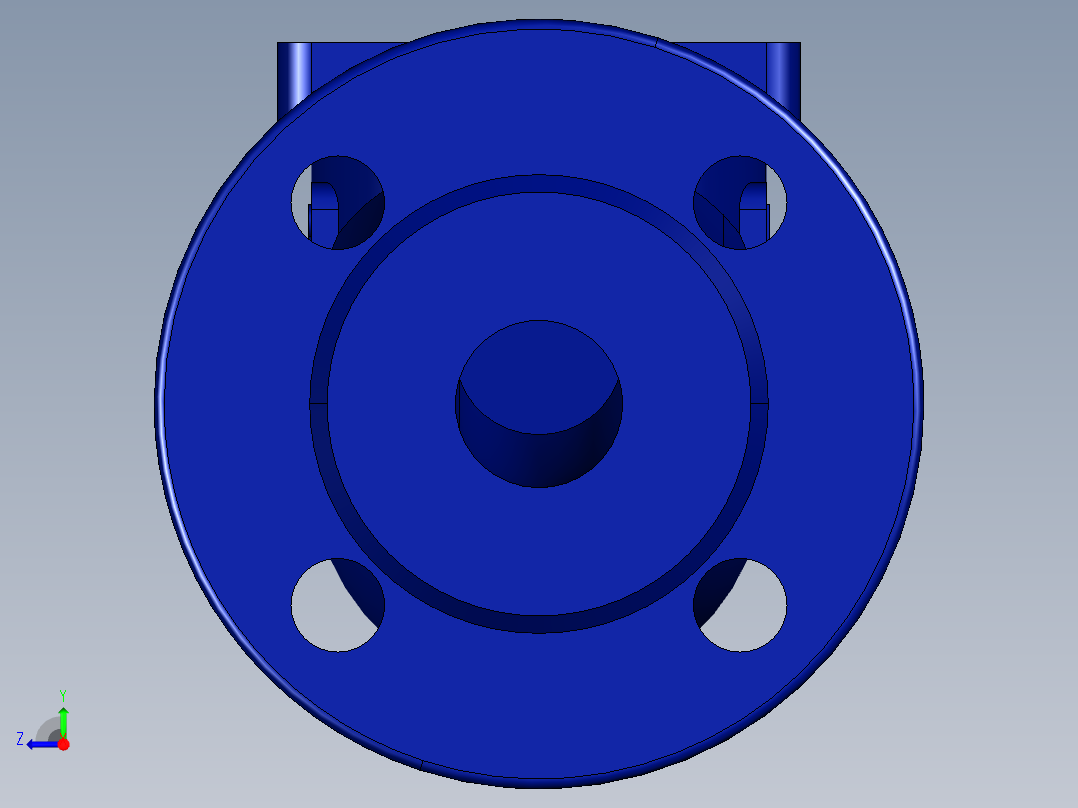 阀门模型-BOA_H_R_Straight_Body_DN25_PN16右视图