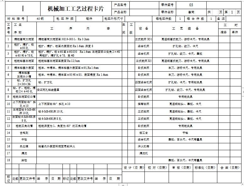 套筒的钻φ40H7孔夹具设计及机械加工工艺装备规程含4张CAD图