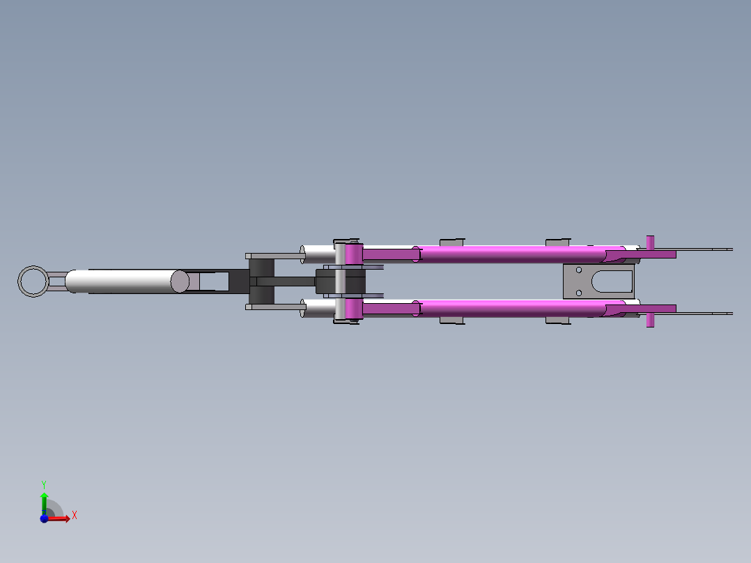 小型拖拉机整理车架设计【含图和文档】前视图