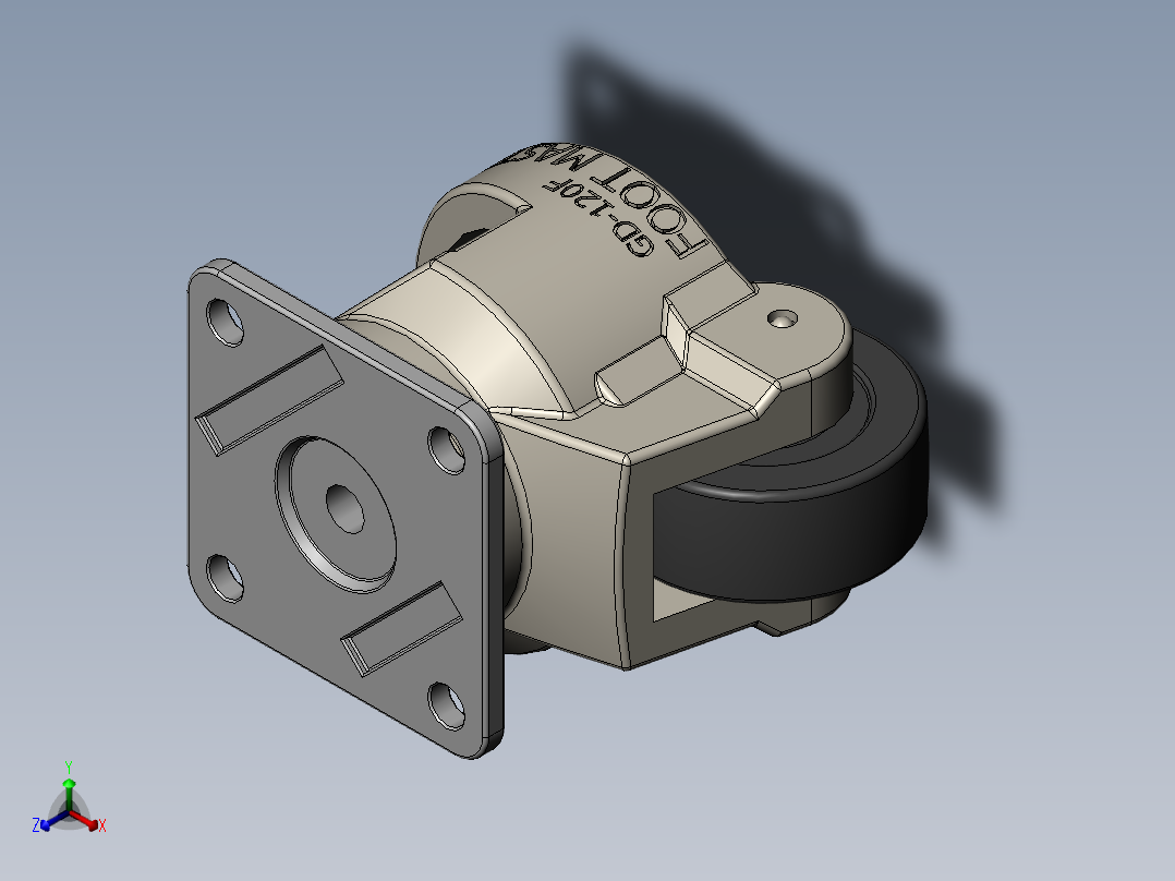 GD-120F福马轮正等轴测图